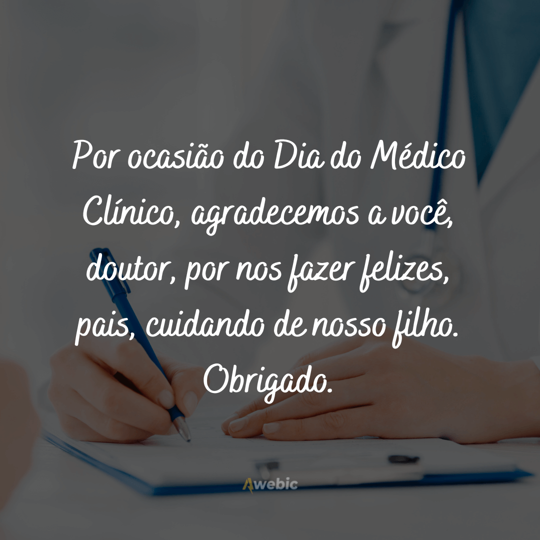 Mensagens para o Dia do Médico Clínico