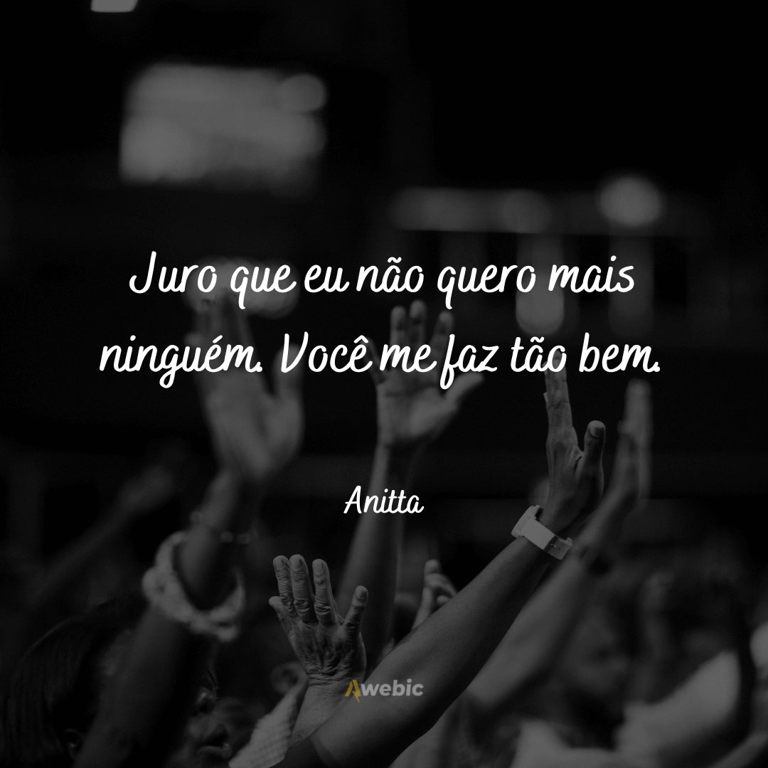 Trechos de músicas de Anitta