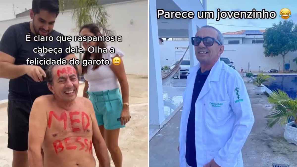 Vídeo: Filho participa de momento emocionante após o pai ser aprovado em medicina aos 64