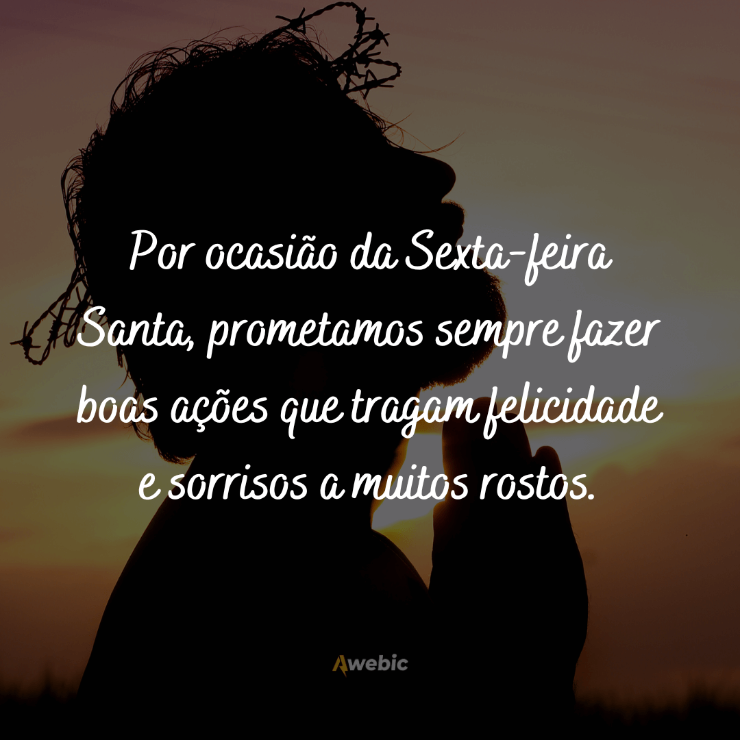 Frases para postar na sexta-feira da paixão