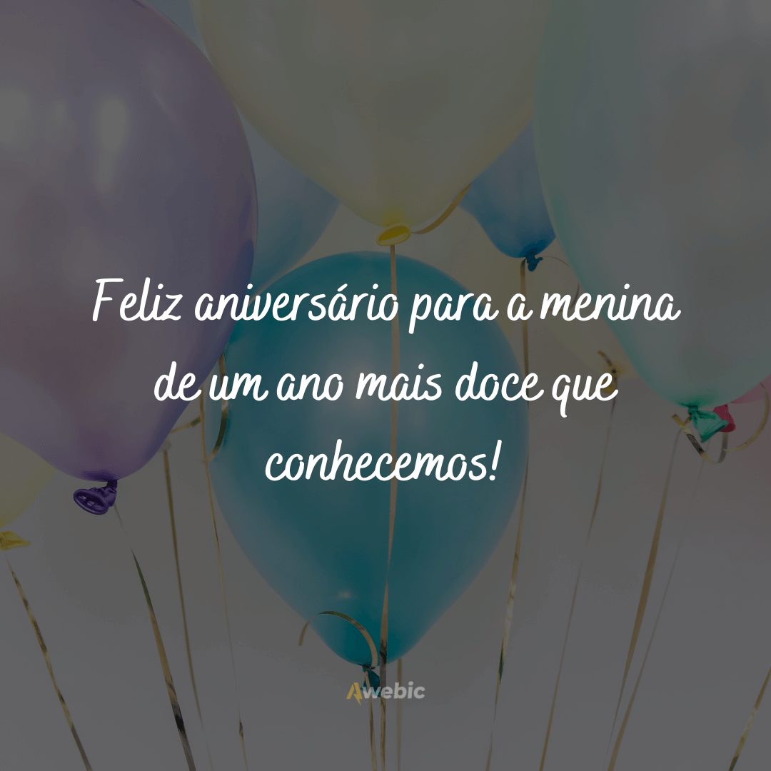 Frases de aniversário de 1 ano