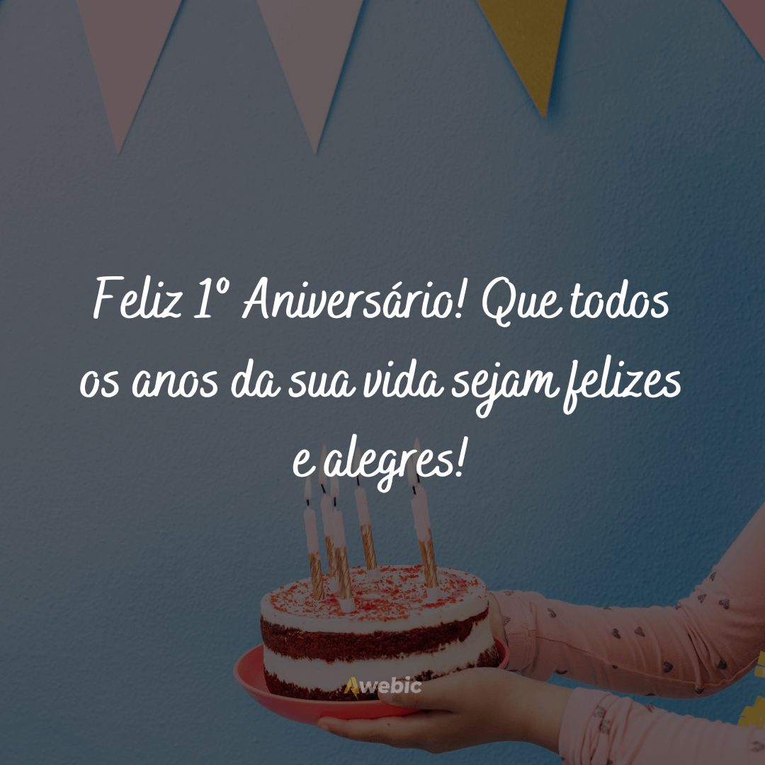 Frases de aniversário de 1 ano