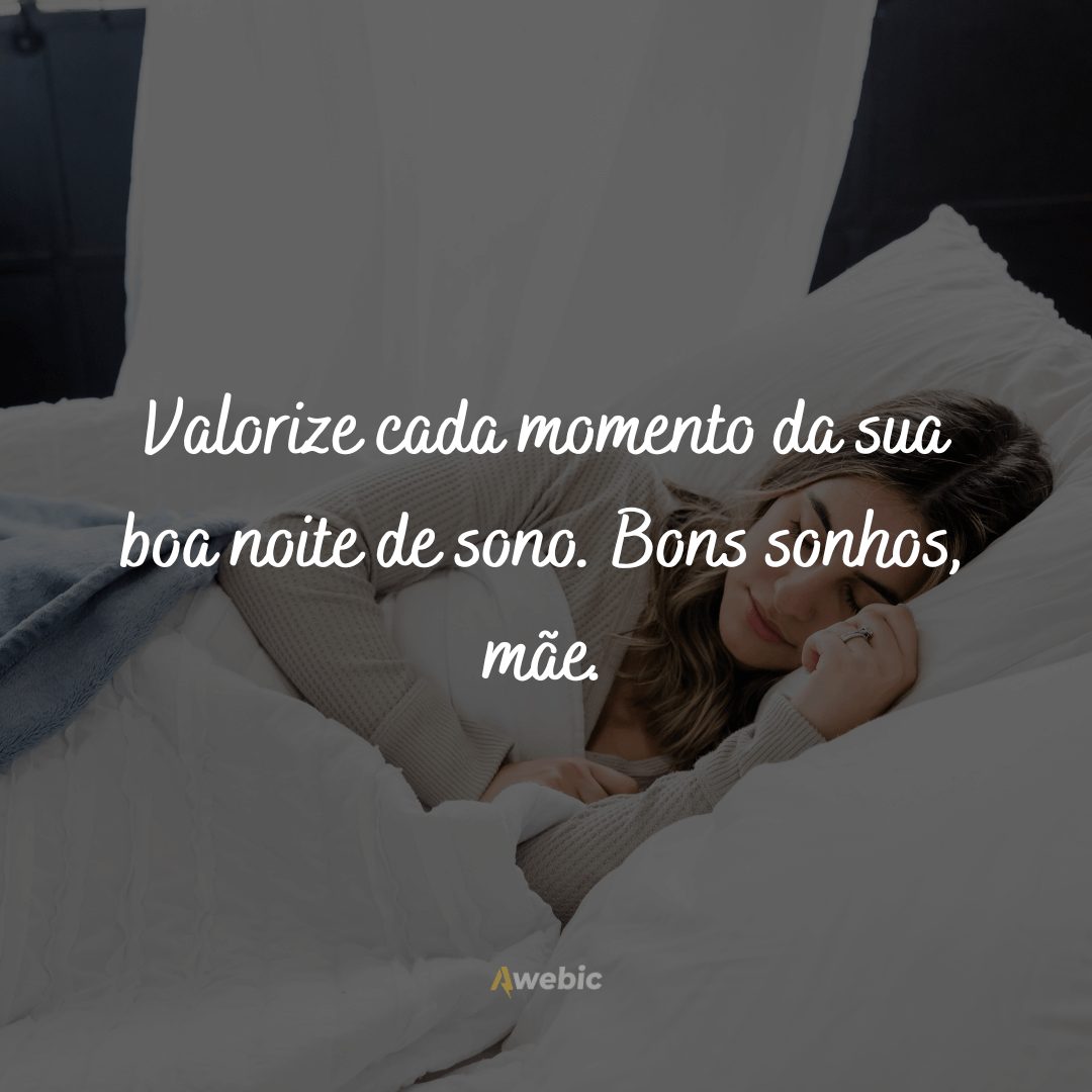 Frases de boa noite para mãe