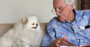 Vovô e sua lulu da pomerania são dupla inseparável e fazem sucesso no TikTok. Muito fofos!