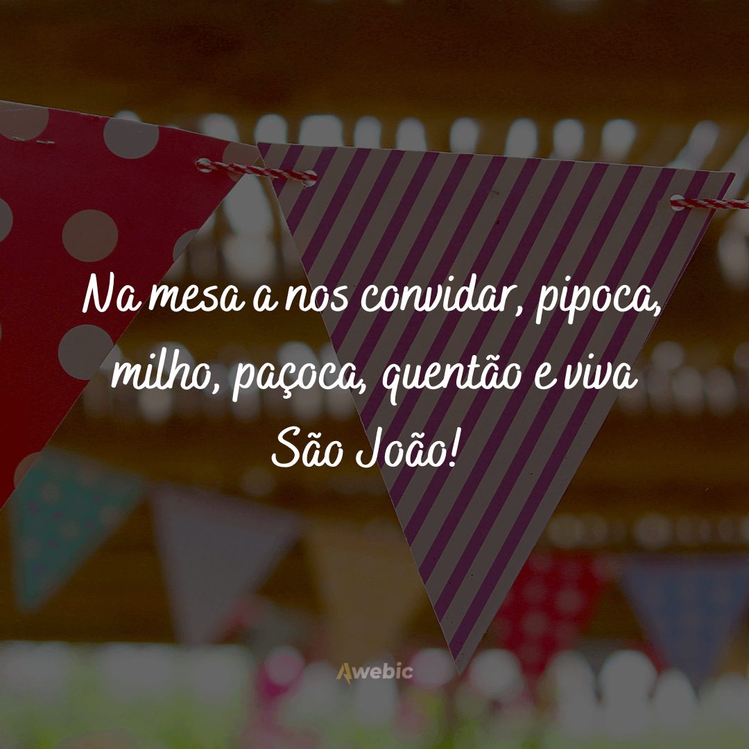 Frases de bom dia junino para WhatsApp