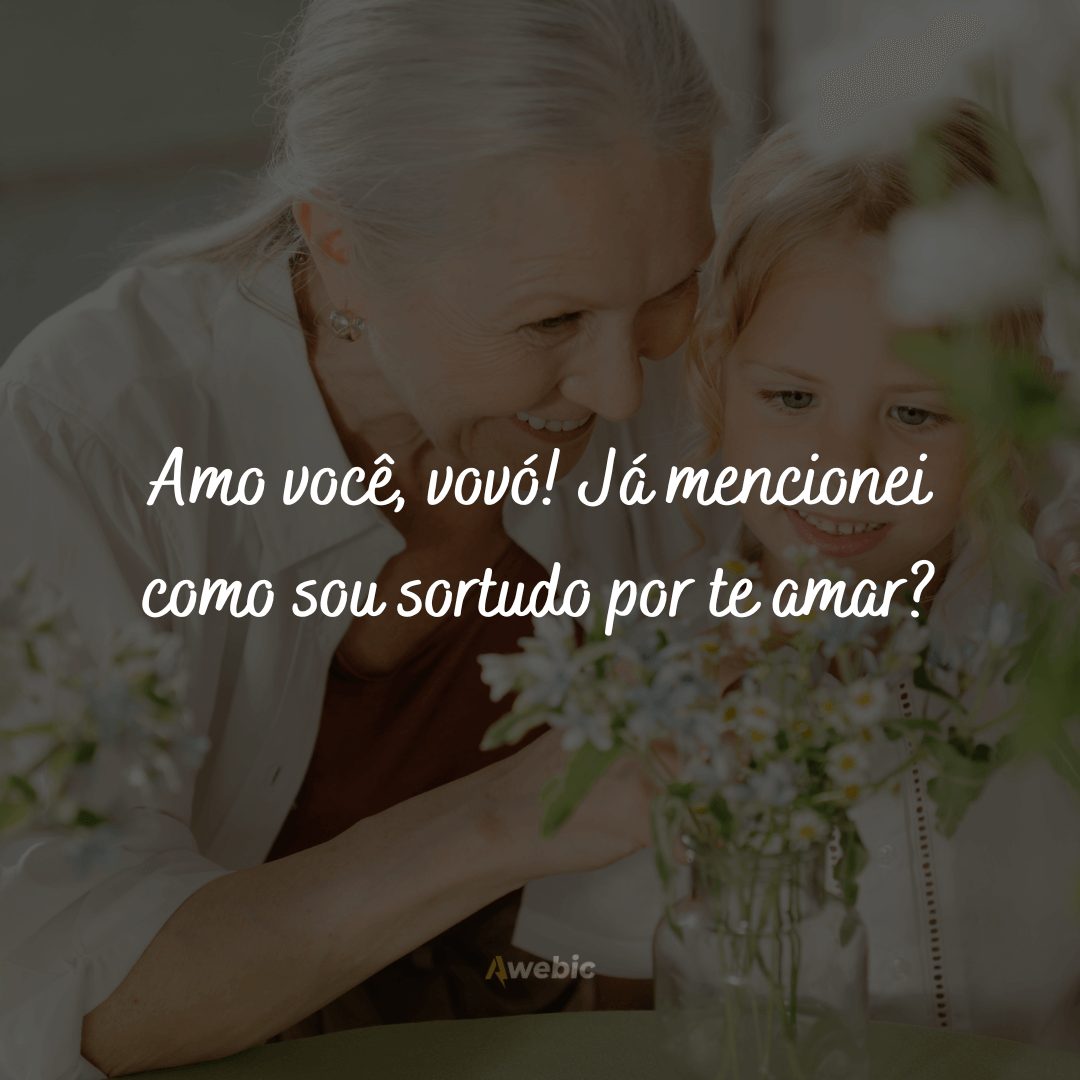 Frases de admiração para avó