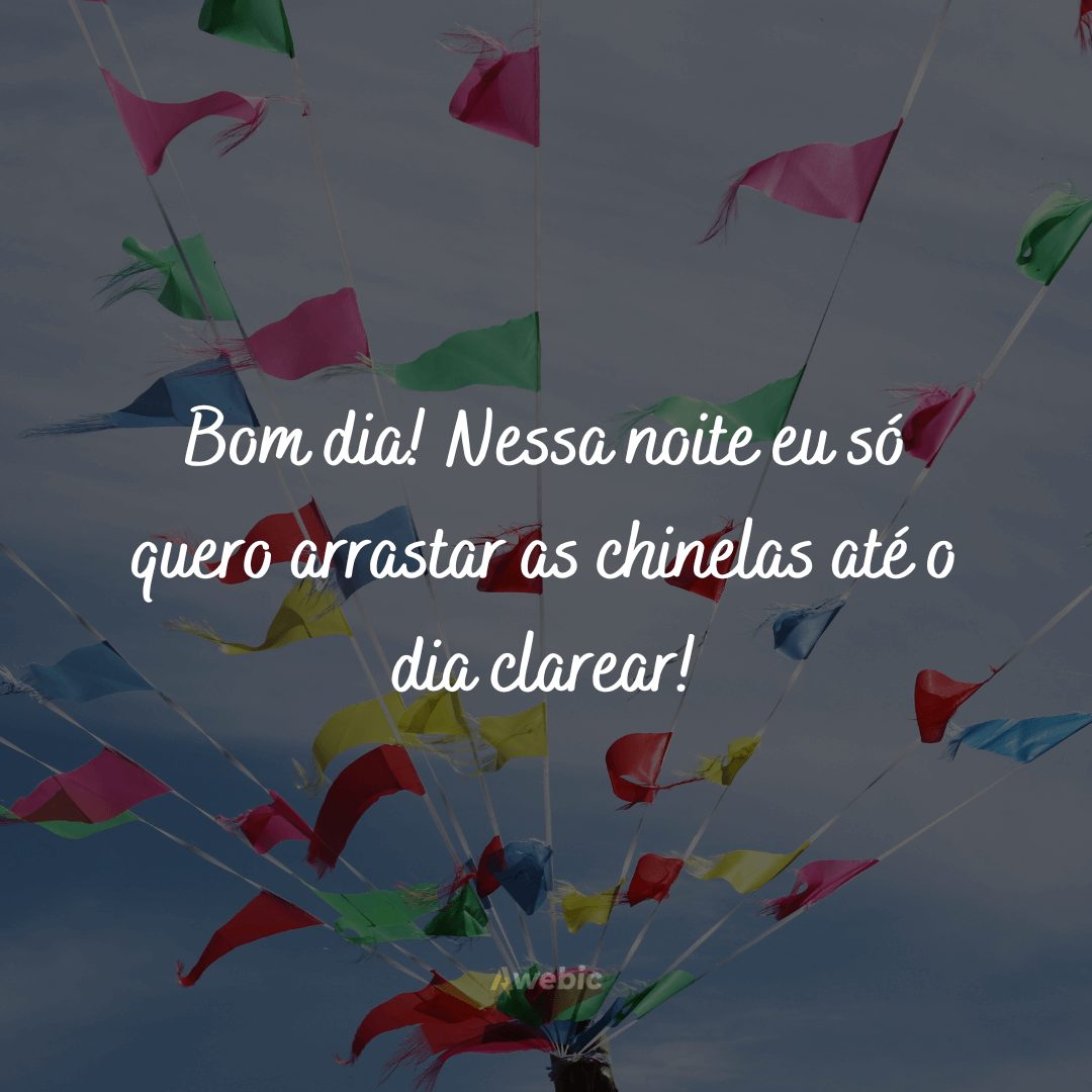 Frases de bom dia junino para WhatsApp