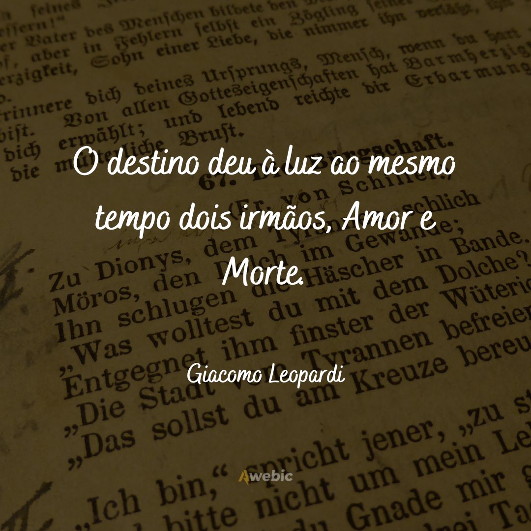 Frases de Giacomo Leopardi