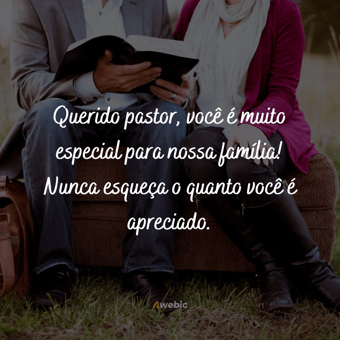 Mensagens de admiração para Pastor