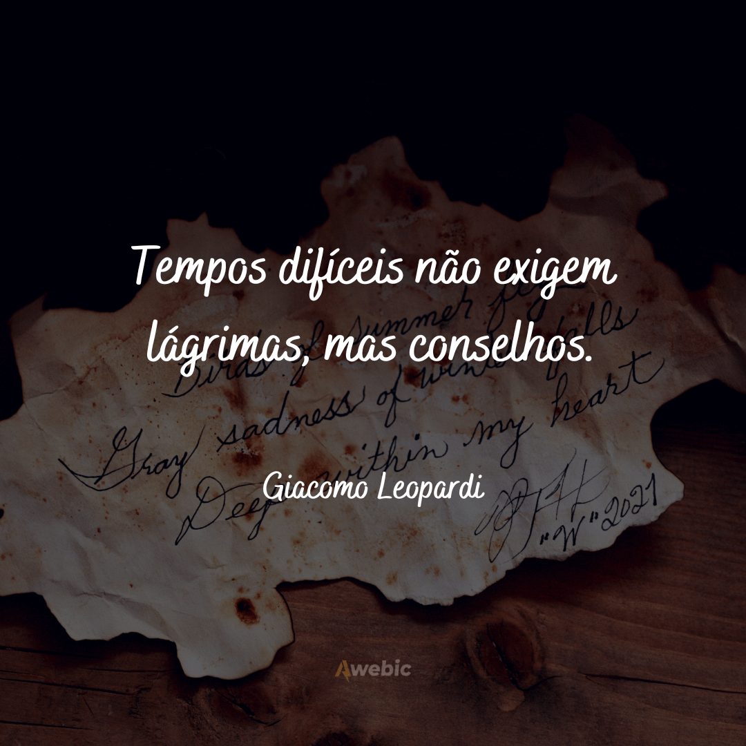 Frases de Giacomo Leopardi