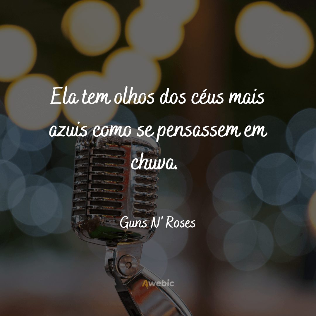 Frases de músicas de rock eleitas as mais lindas