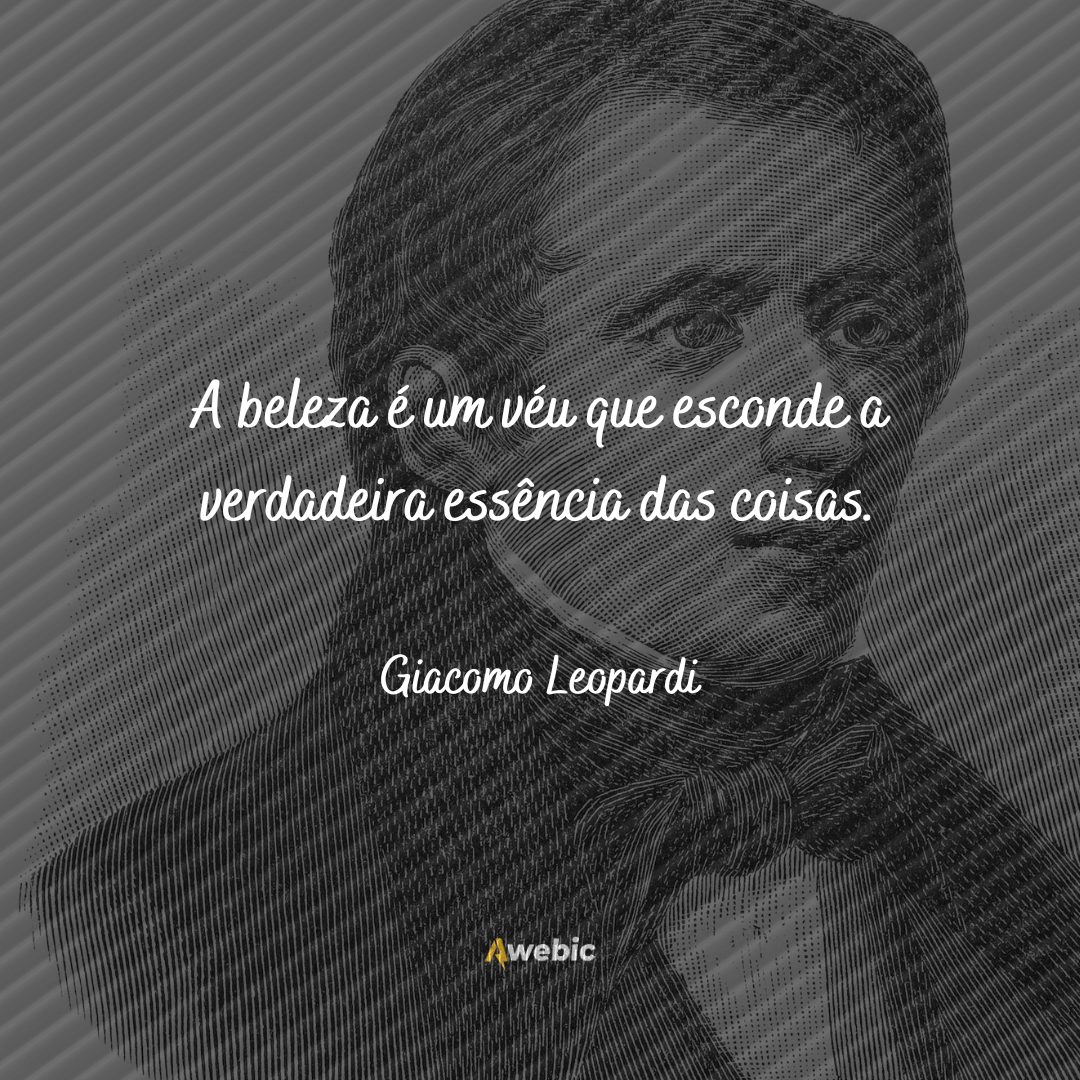 pensamentos de Giacomo Leopardi para refletir sobre a vida