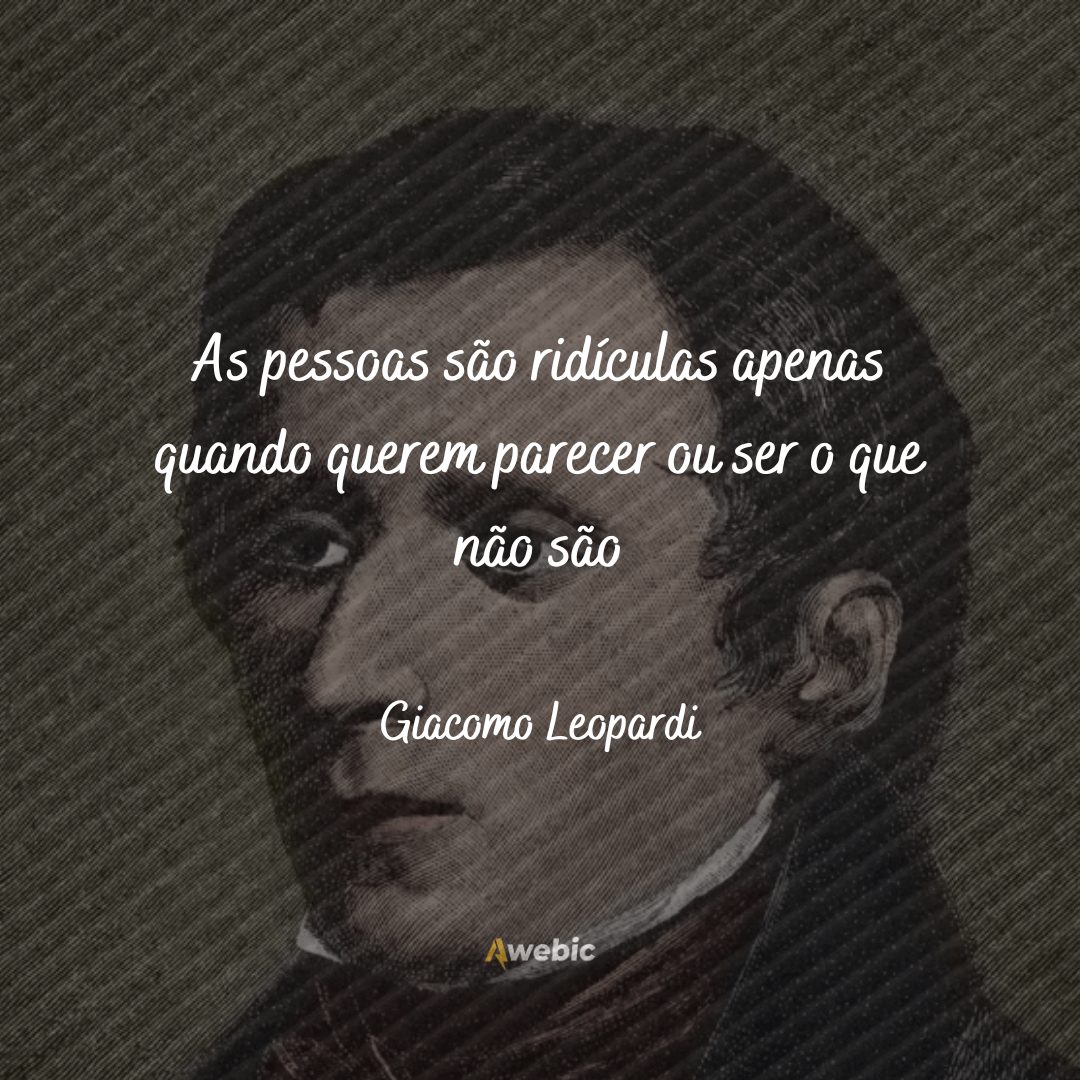 pensamentos de Giacomo Leopardi para refletir sobre a vida