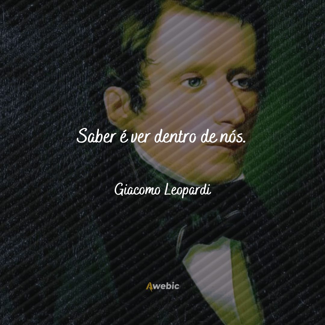 pensamentos de Giacomo Leopardi para refletir sobre a vida