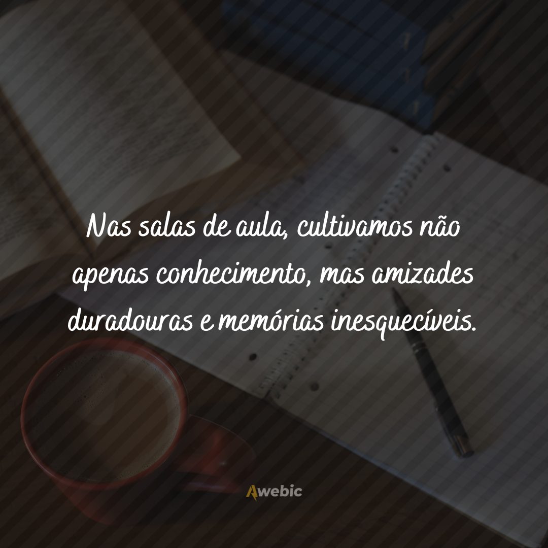 Frase de volta às aulas