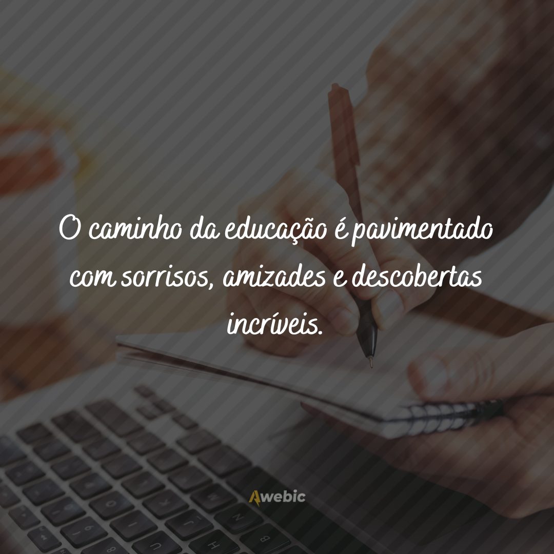 Frase de volta às aulas