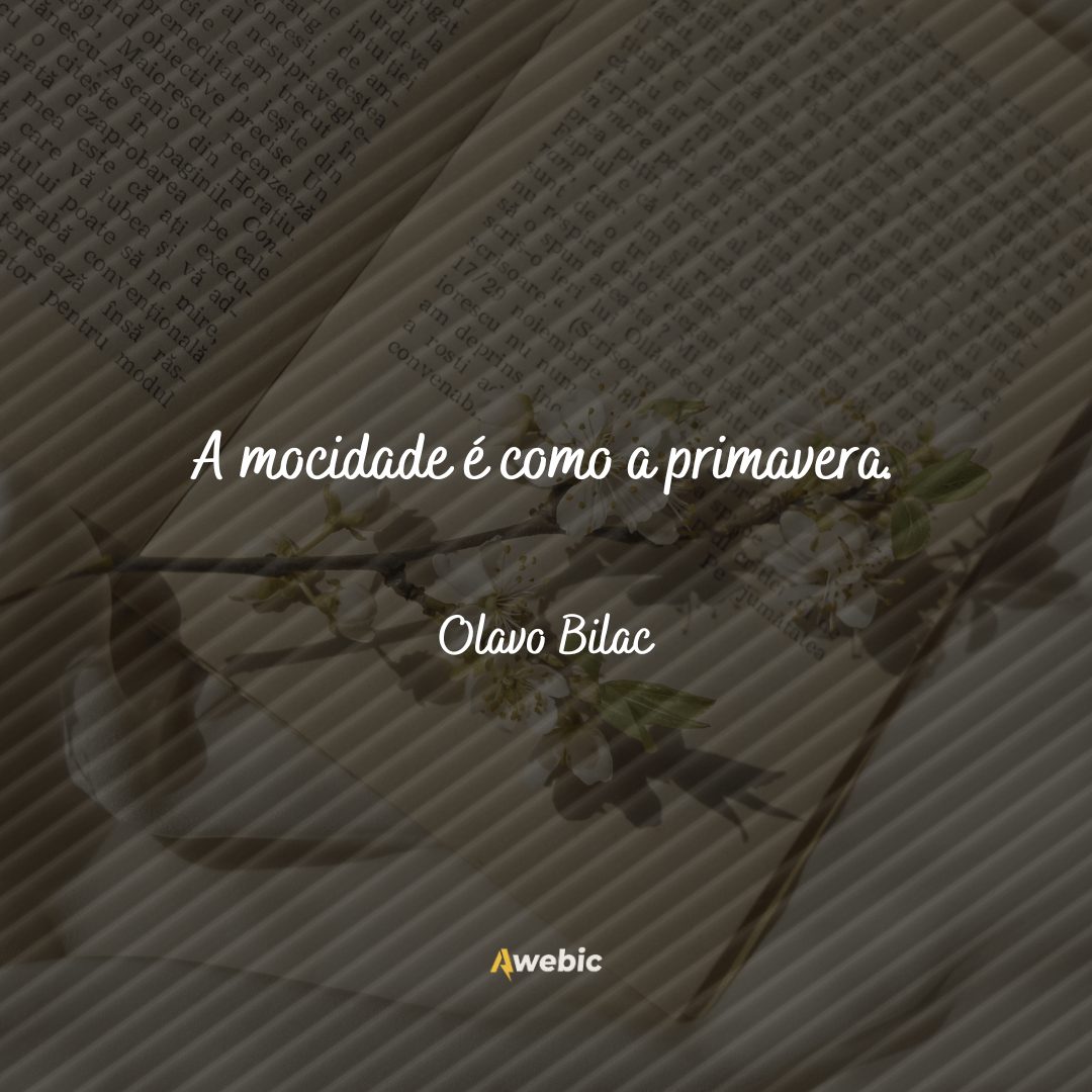 frases de Olavo Bilac carregadas de reflexões para você