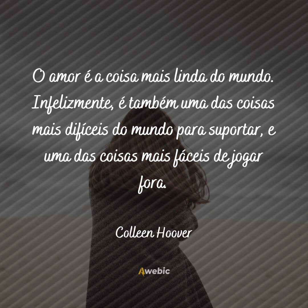 citações de Colleen Hoover para toda mulher se apaixonar