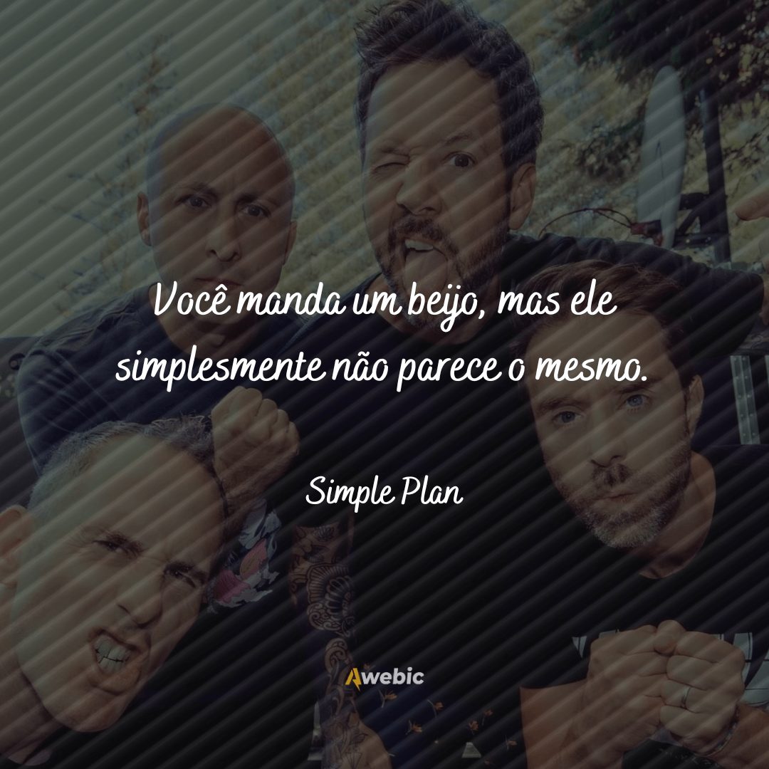 Frases de Simple Plan para compartilhar nas redes sociais