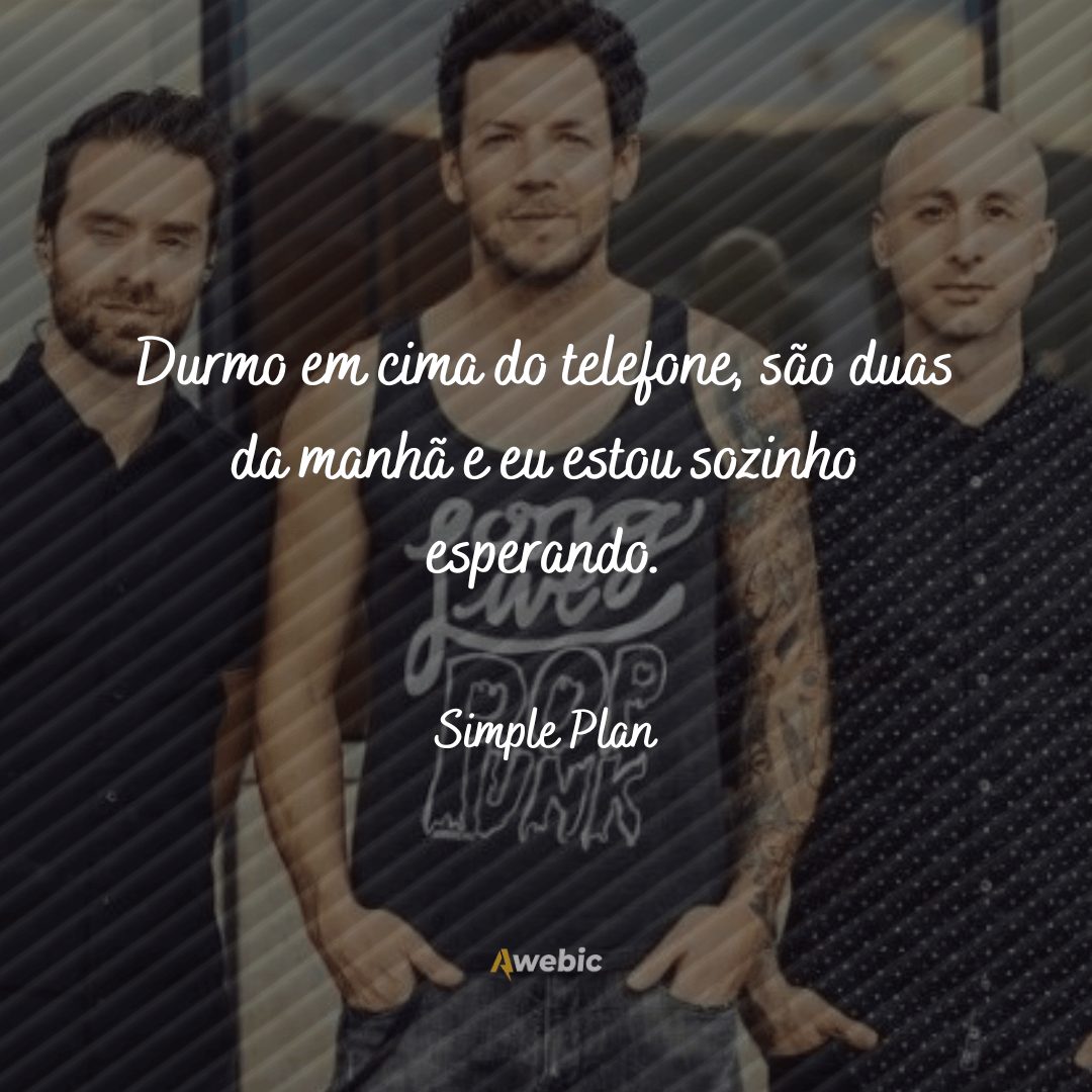 Frases de Simple Plan para compartilhar nas redes sociais