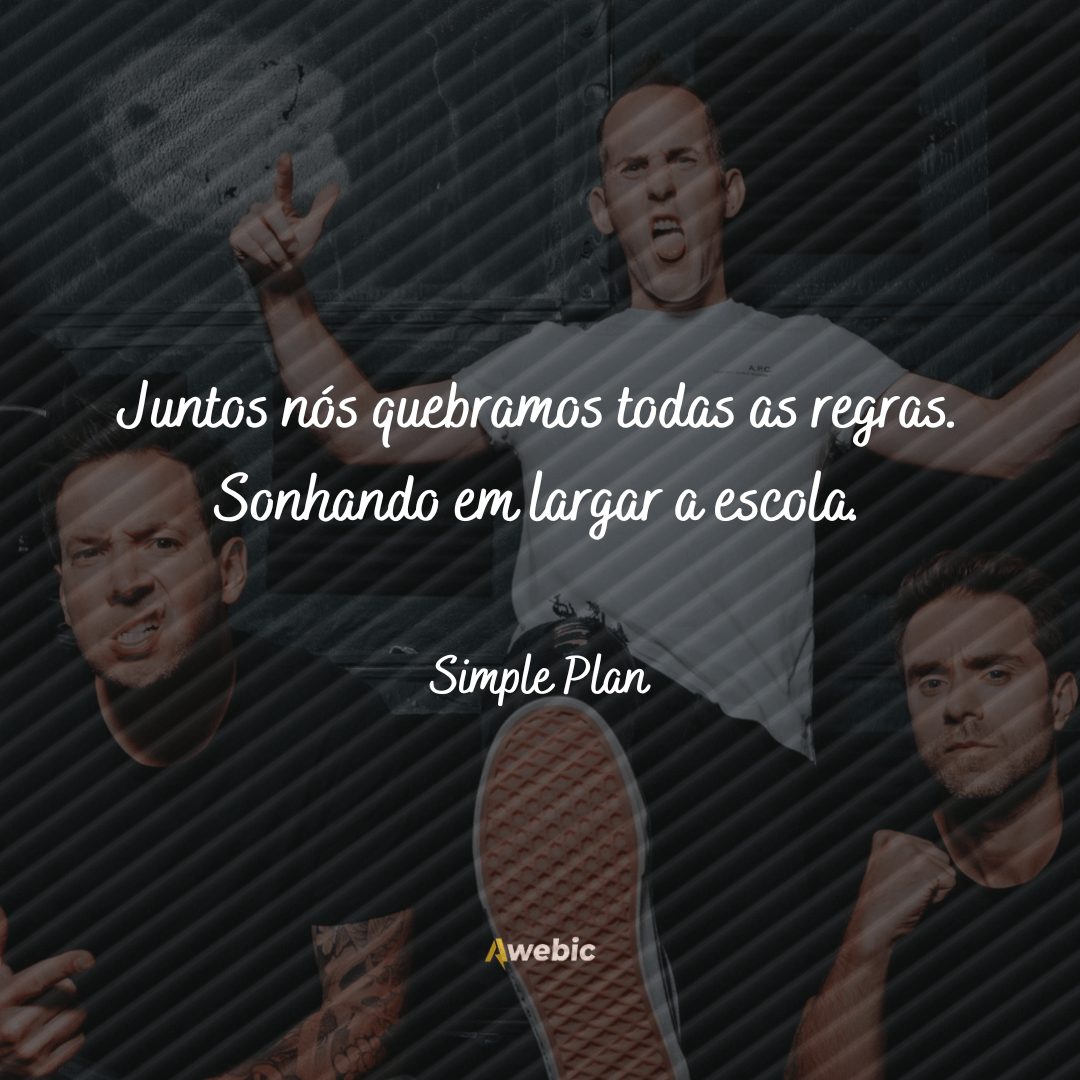 Frases de Simple Plan para compartilhar nas redes sociais