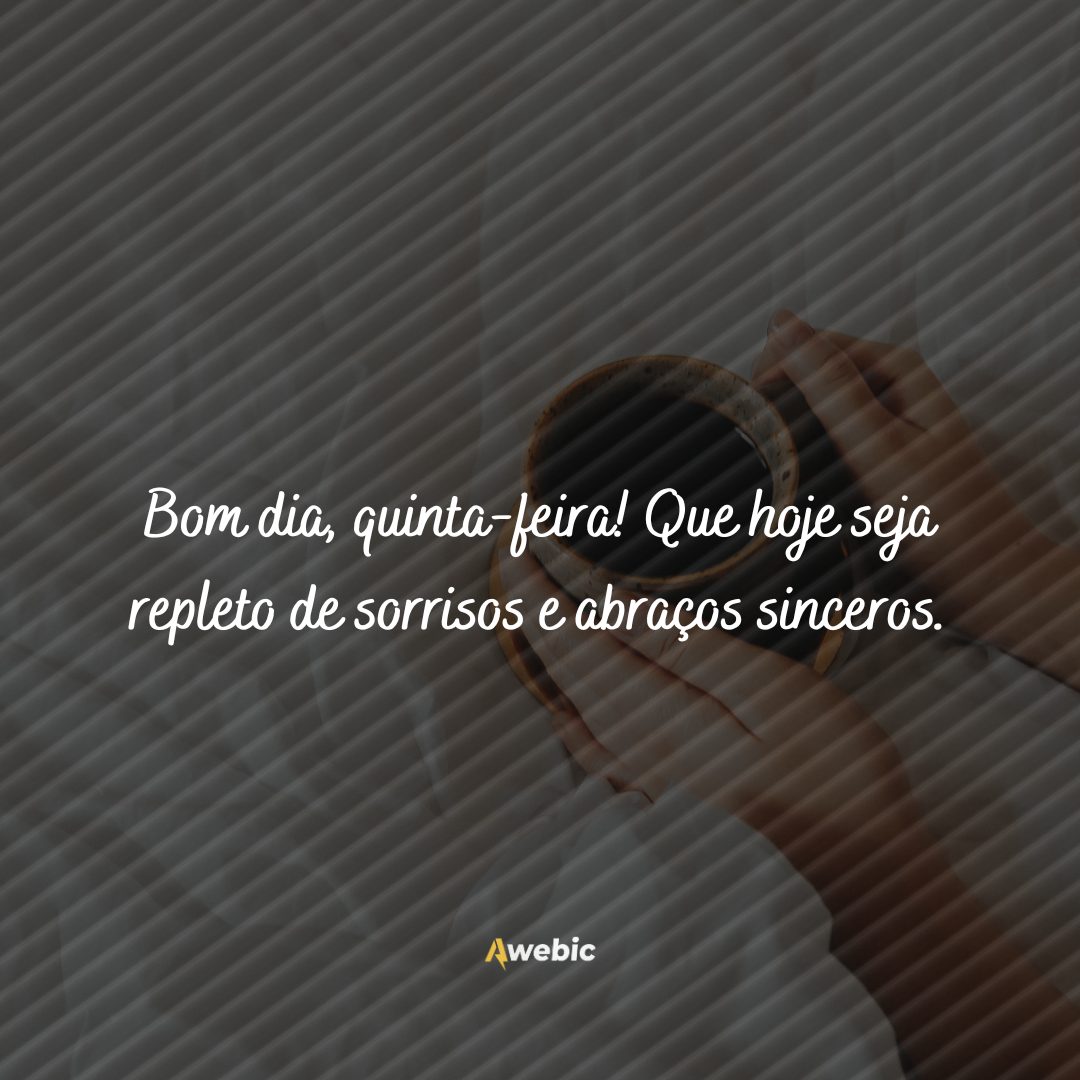 Mensagens de bom dia quinta-feira