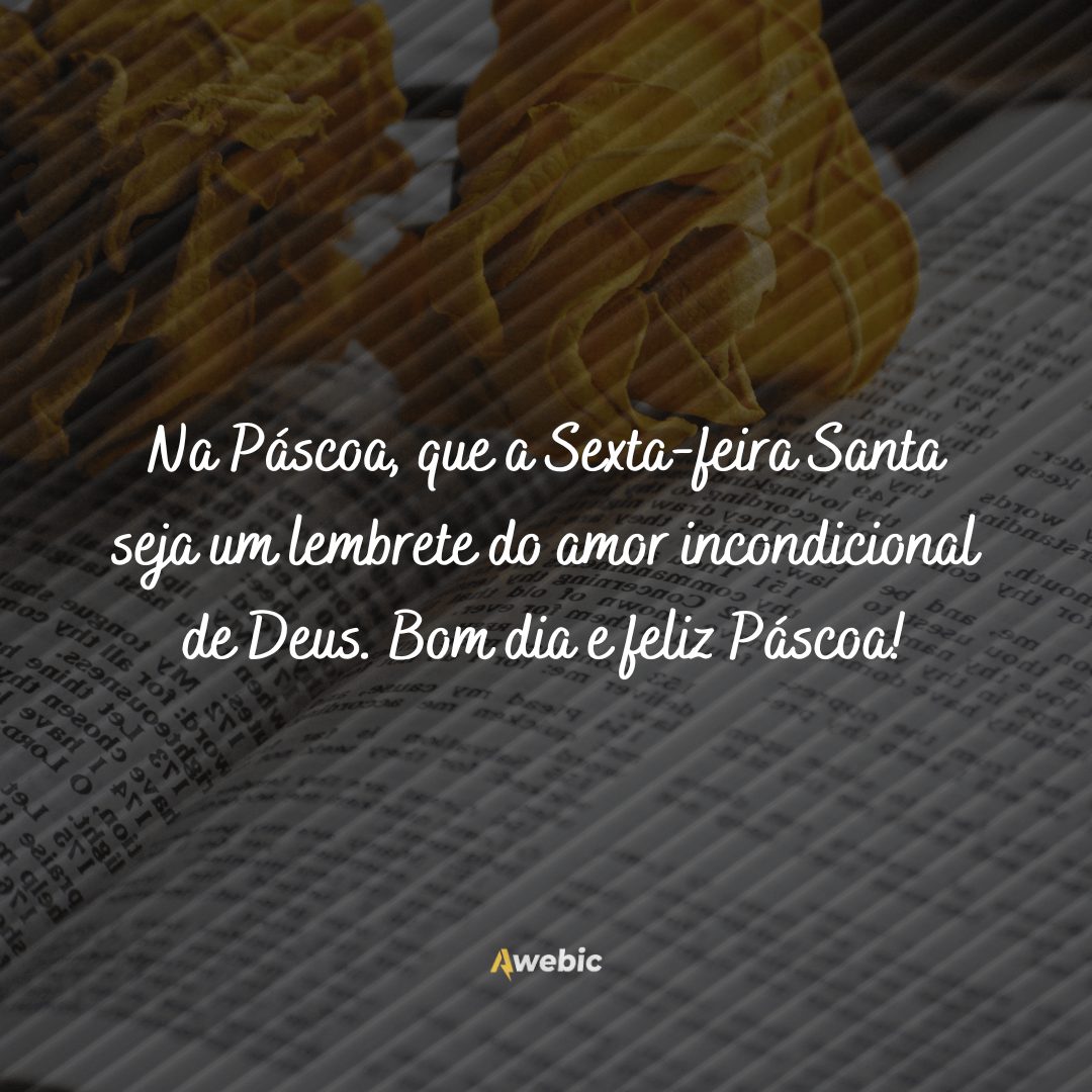 Mensagens de bom dia sexta-feira santa