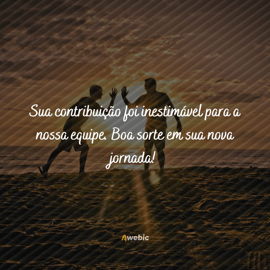 mensagens de despedida de colega de trabalho emocionantes