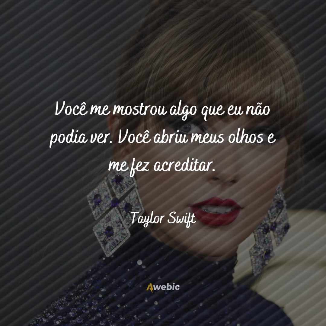 Citações de Taylor Swift sobre o amor