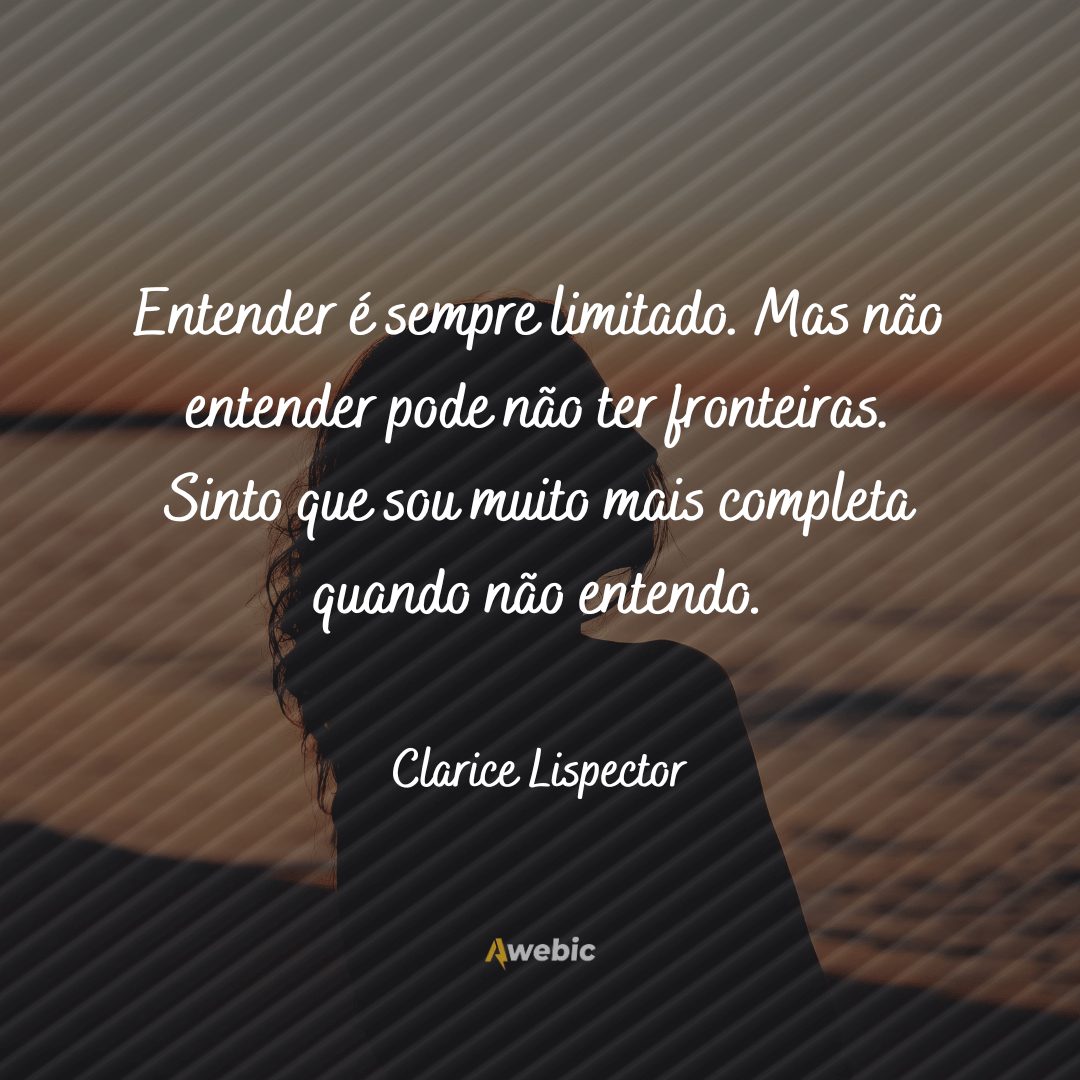 Pensamentos de Clarice Lispector para mulheres tristes