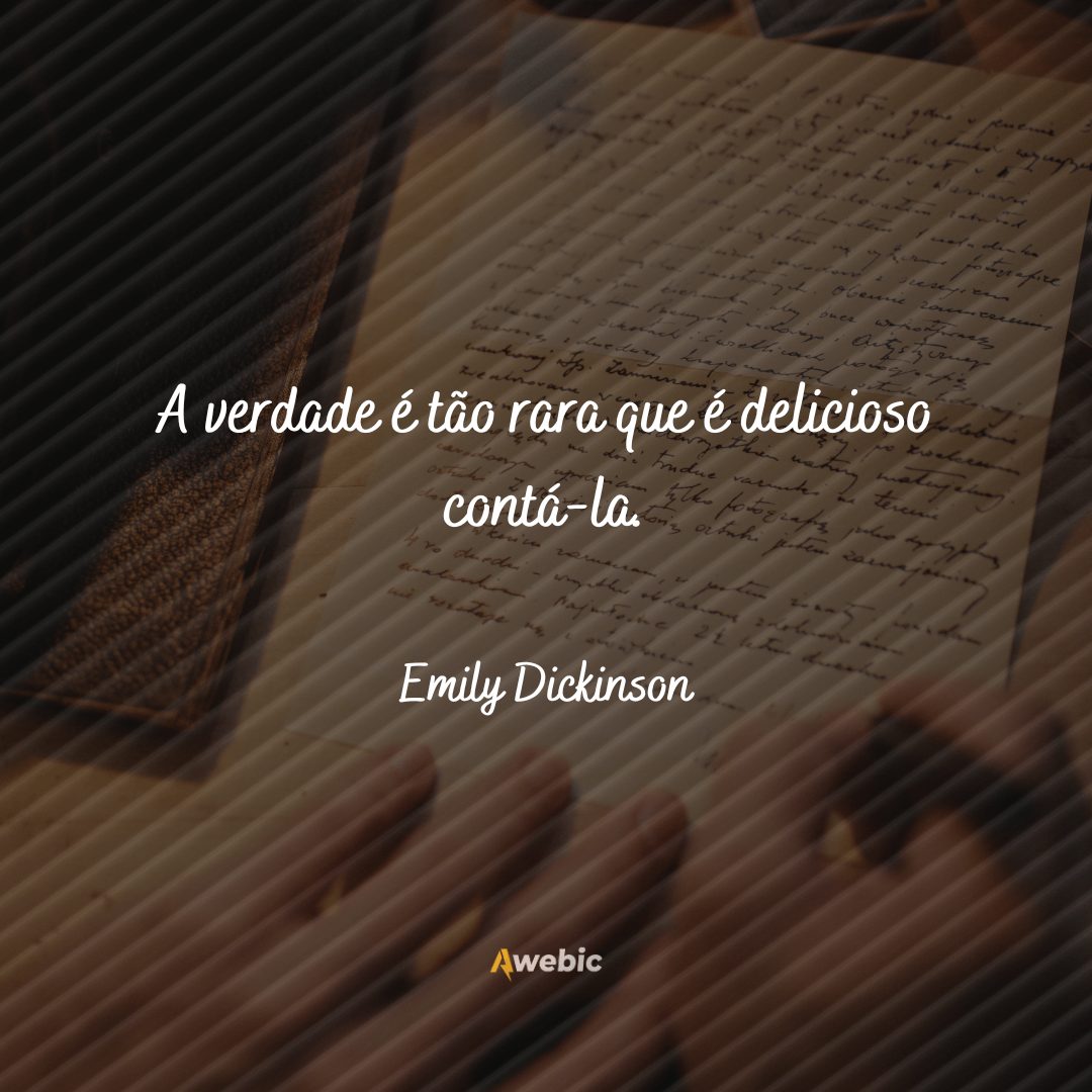 frases de Emily Dickinson para pessoas cheias de amor