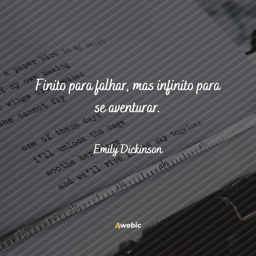 frases de Emily Dickinson para pessoas cheias de amor