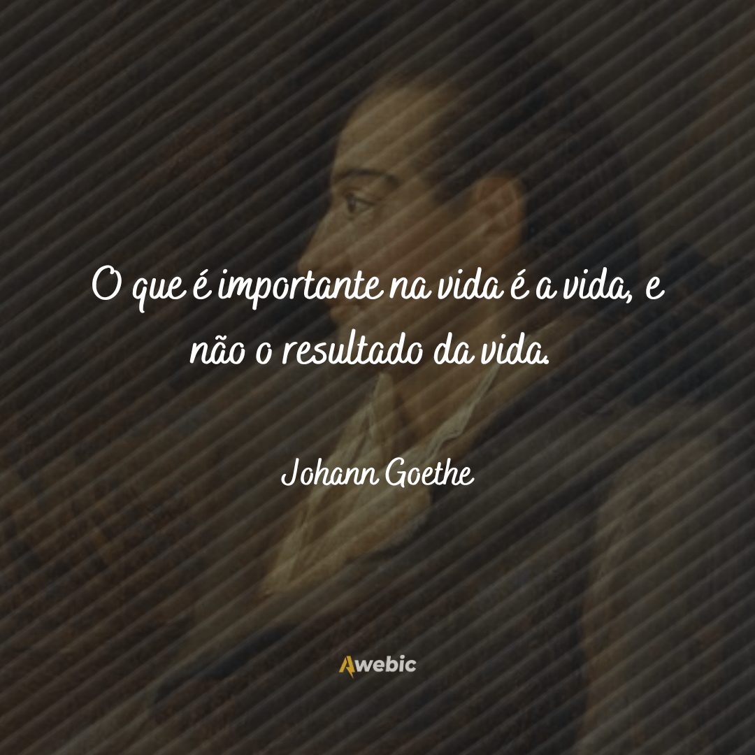 frases de Johann Goethe que deixam a vida com sentido de viver