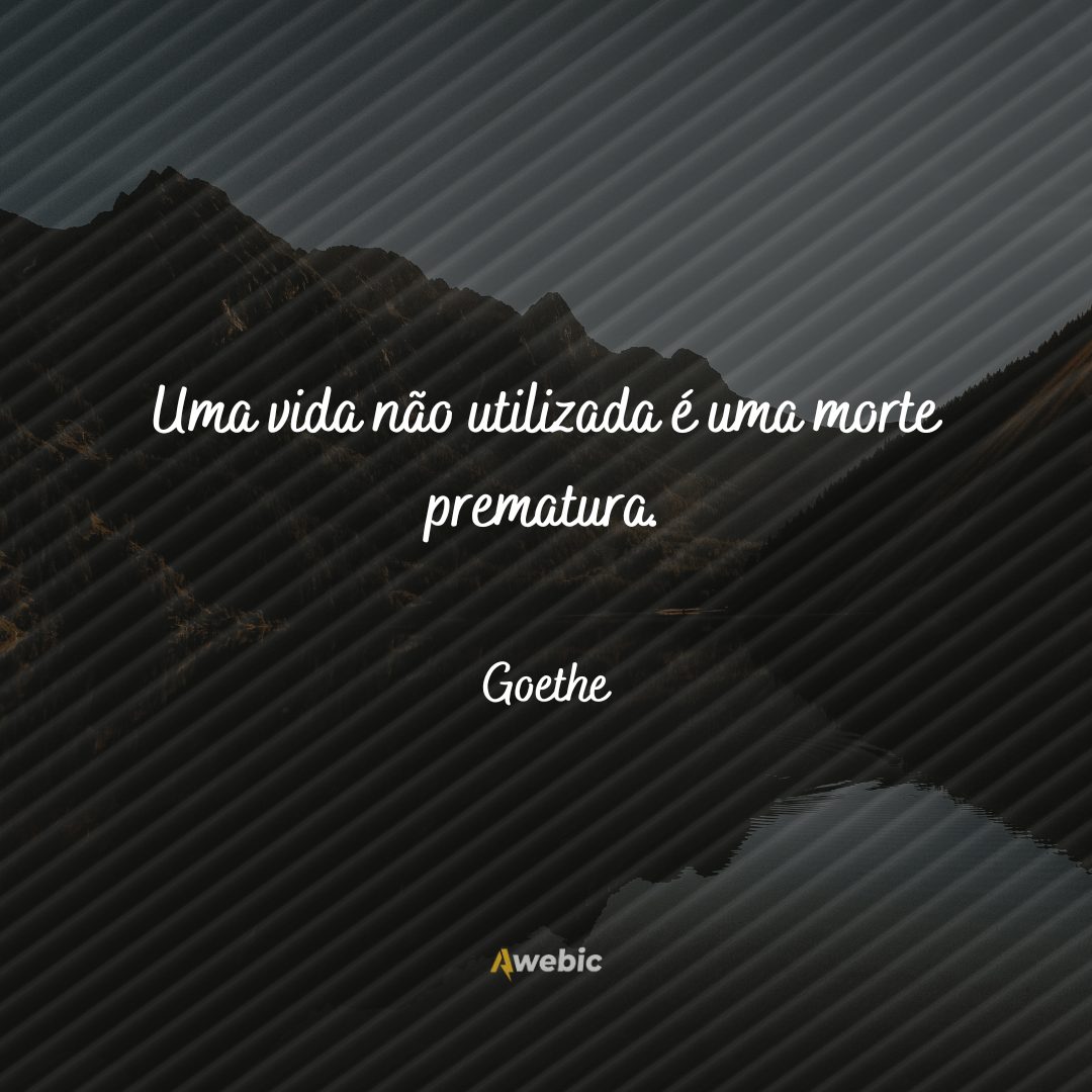 pensamentos de Goethe sobre a vida: se torne mais inteligente agora