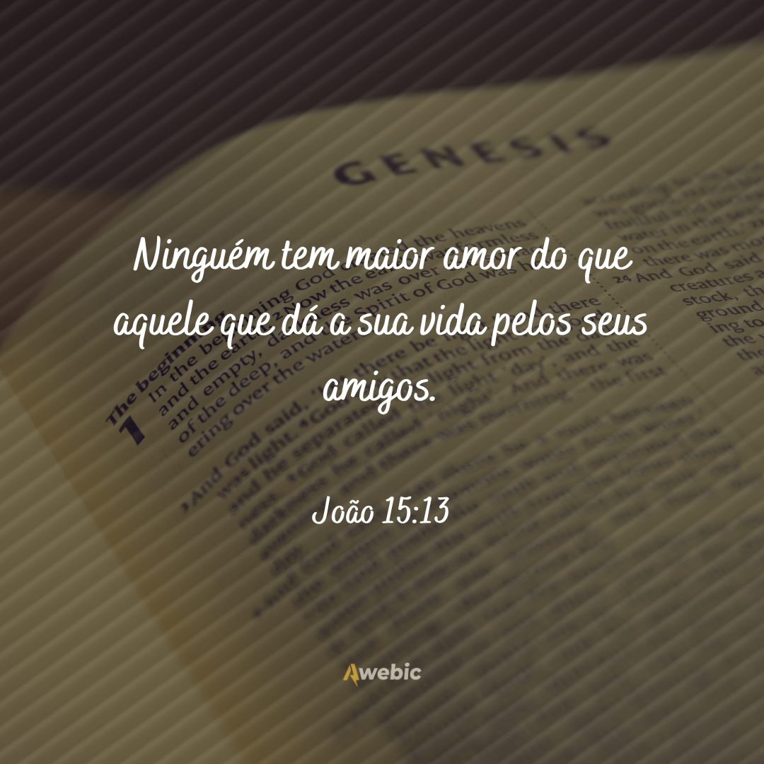 versículos sobre amor de Deus para abençoar seu dia