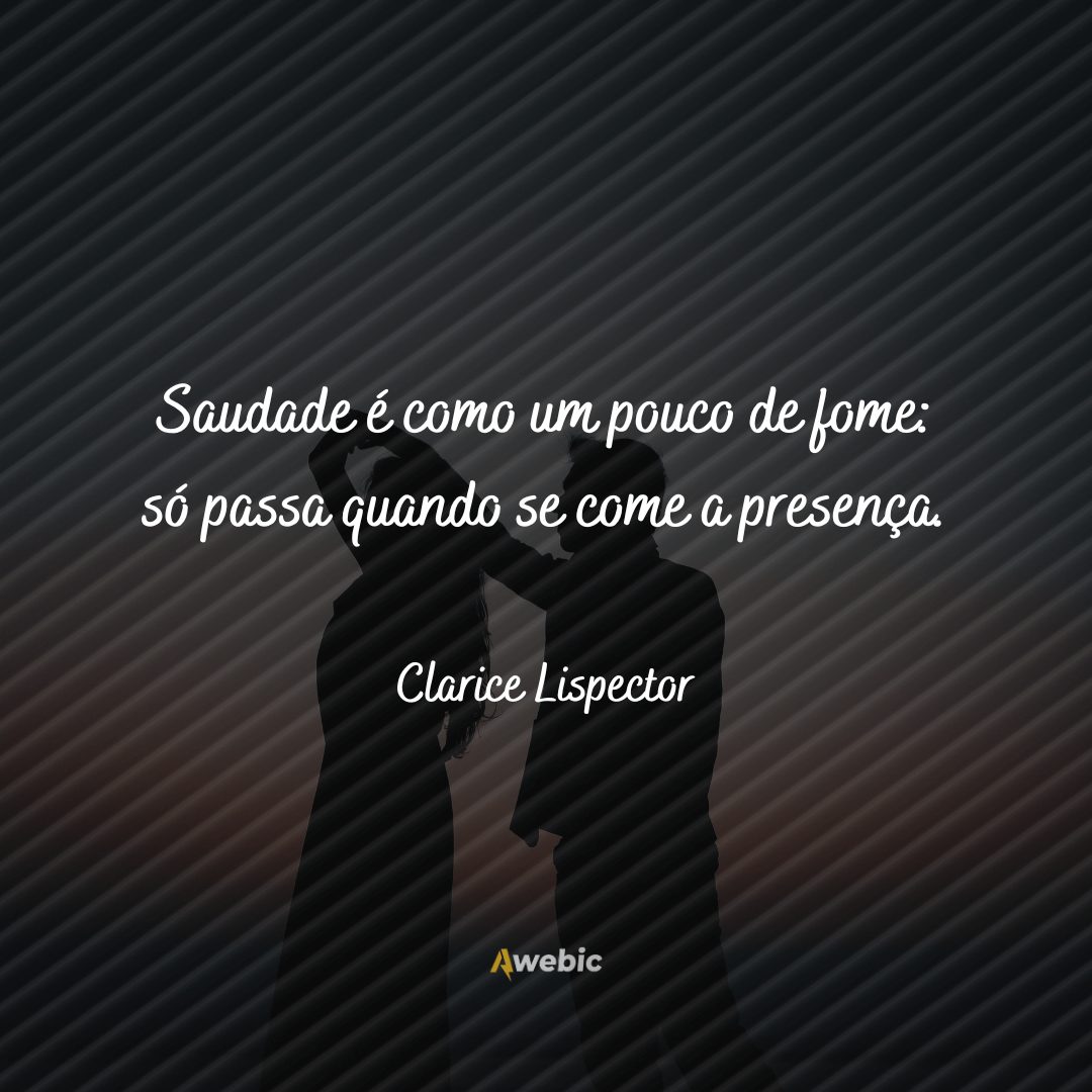 frases de Clarice Lispector de Dia dos Namorados