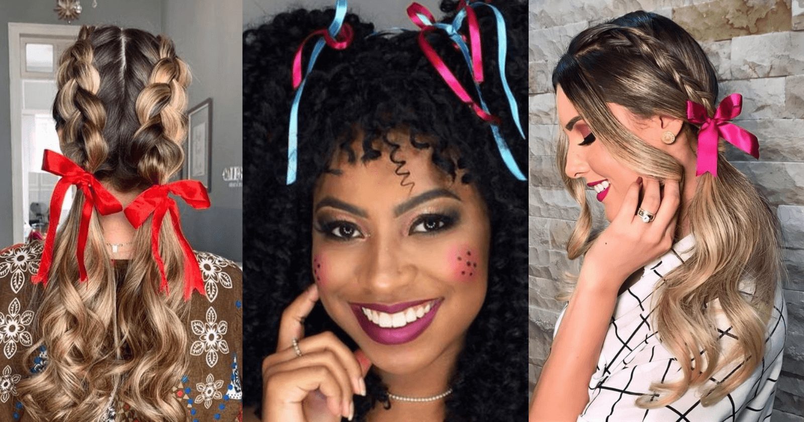 Penteado de festa junina fácil: 10 ideias simples e rápidas