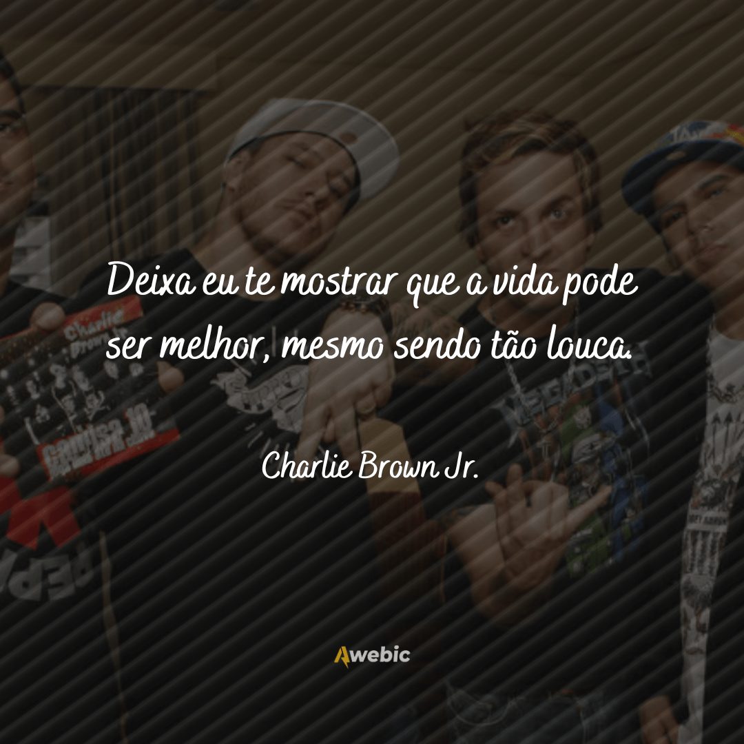 Trechos de música de Charlie Brown Jr. para usar como legendas em fotos