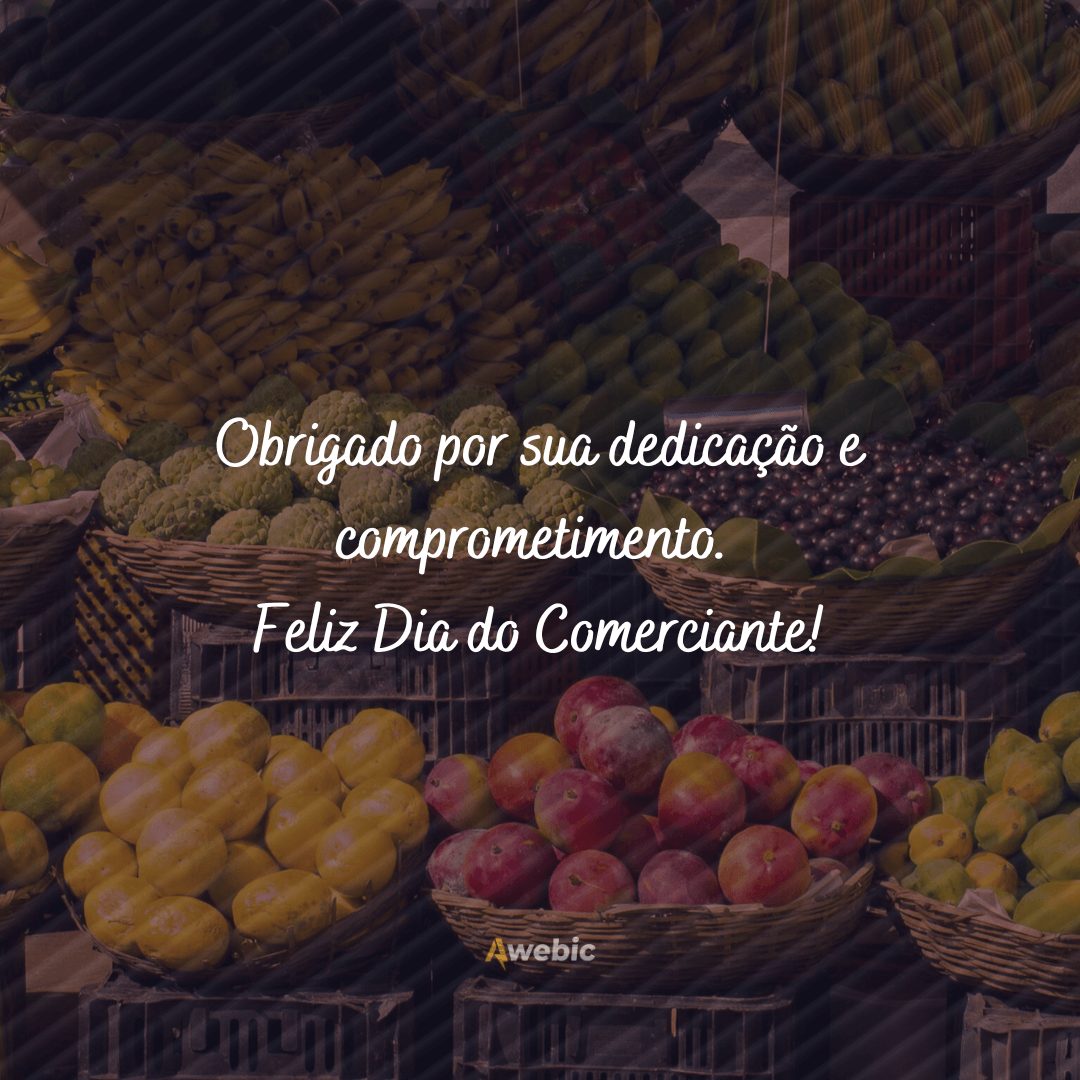 mensagens de gratidão para o Dia do Comerciante