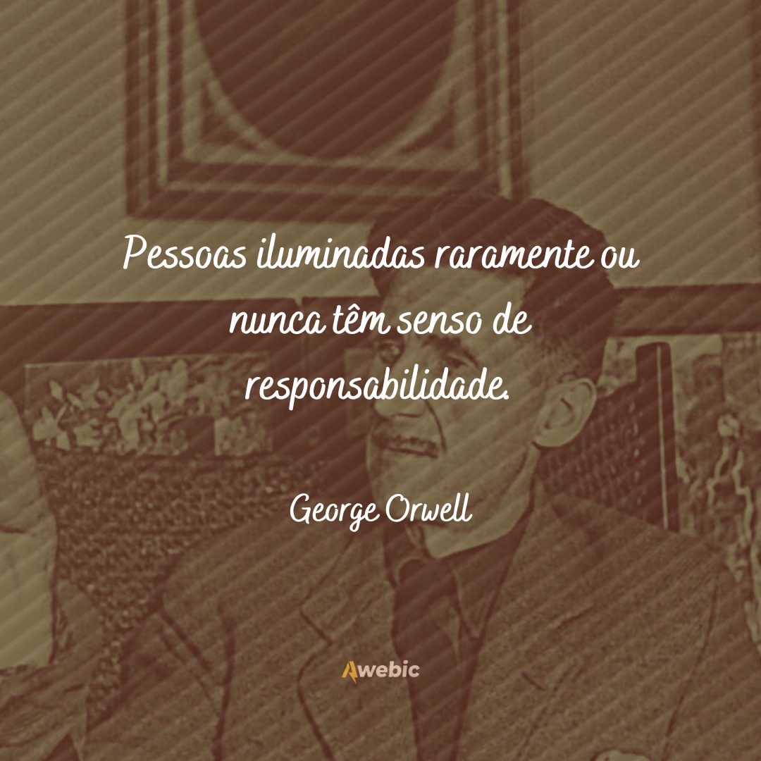 pensamentos de George Orwell sobre a vida