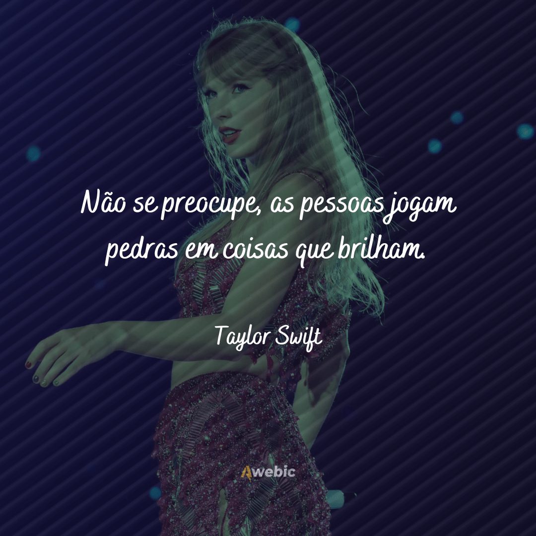 pensamentos de Taylor Swift sobre felicidade que te iluminam