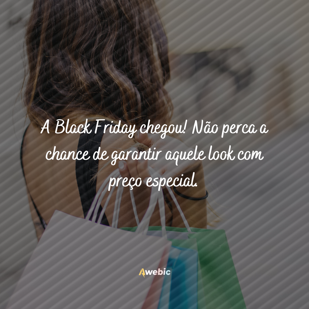 Legendas para lojas de roupa na Black Friday: chame clientes